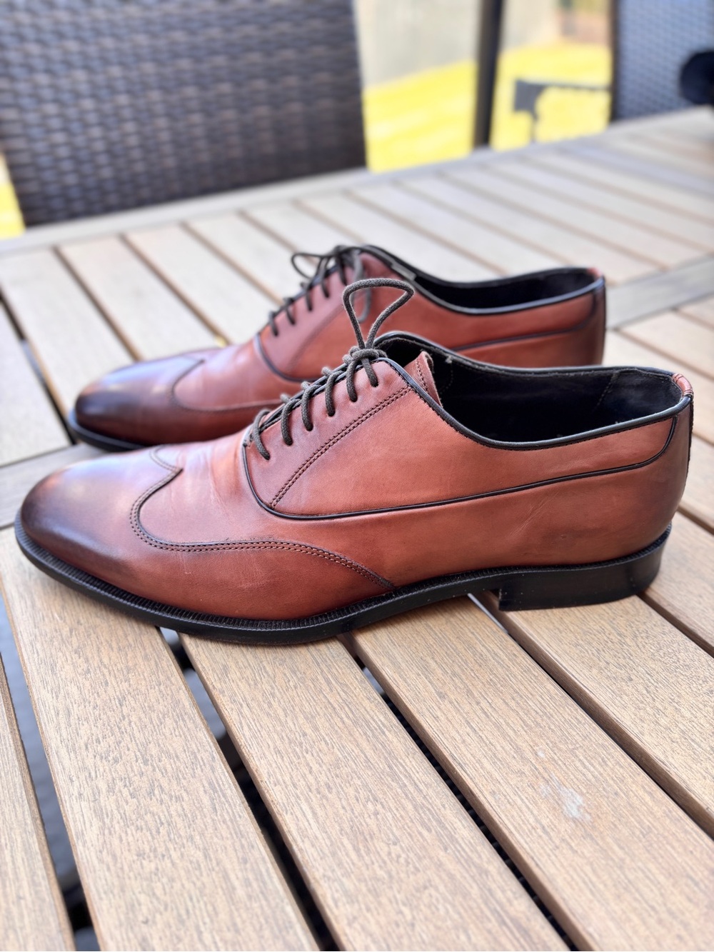 Canali Brown Leather Dress Shoes